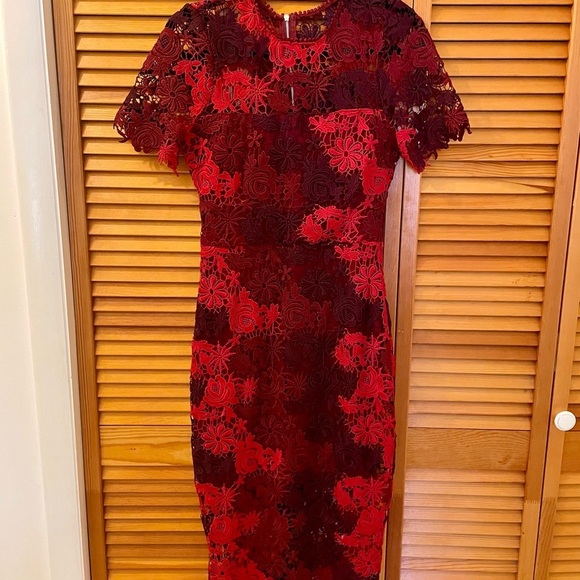 Lulu’s Lace Midi Dress, Size S, Partially Lined, Short Sleeves, Party Dr… - Picture 14 of 15